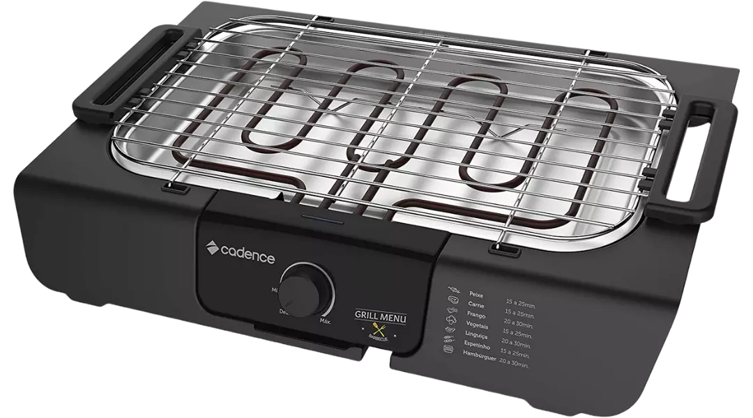 Churrasqueira Elétrica Cadence Grill Menu GLR-810