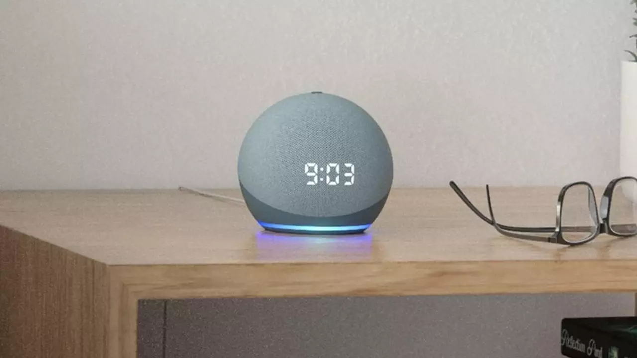 Echo Dot 4ª Geração com Relógio