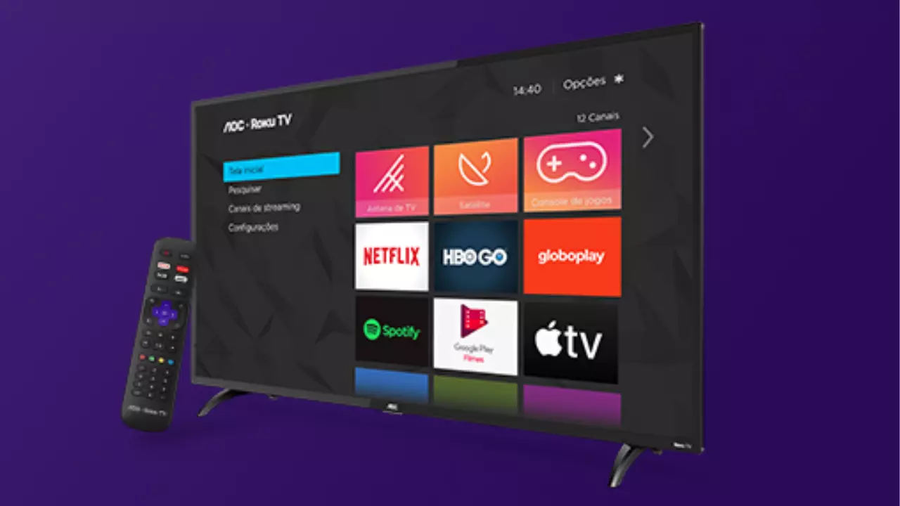 Smart TV LED 32 HD AOC ROKU TV